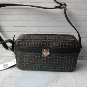 bandolero tommy hilfiguer negro con gris