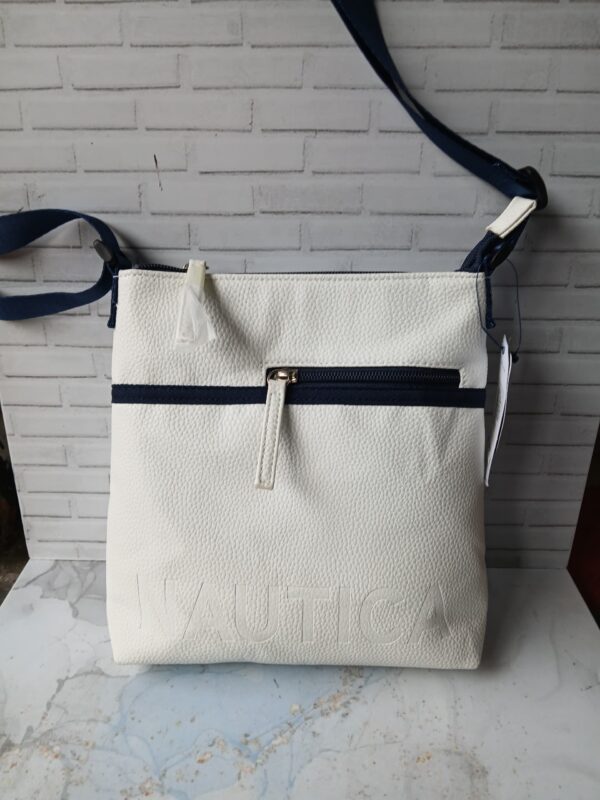bandolero blanco con azul nautica