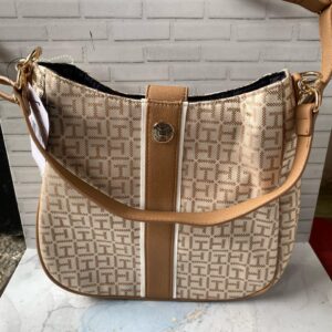 cartera crema y ocre
