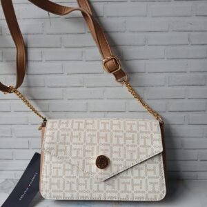 bandolero blanco con crema tommy hilfiguer