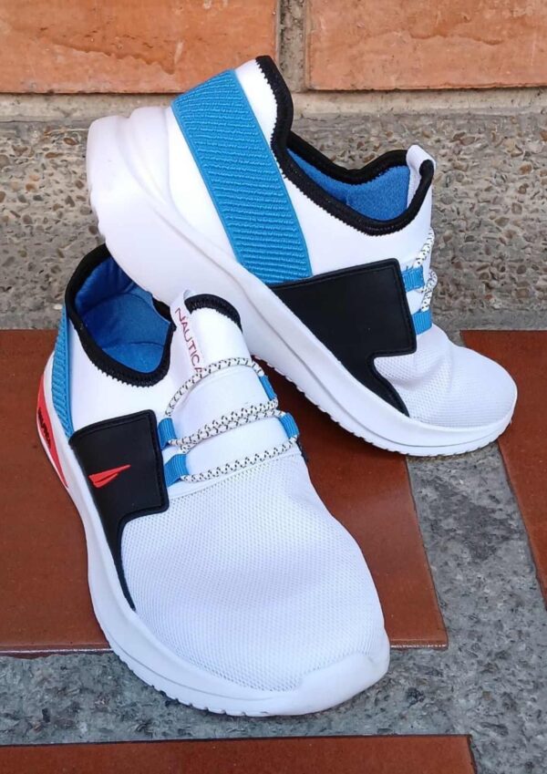 Zapatos Nautica Blanco con Azul