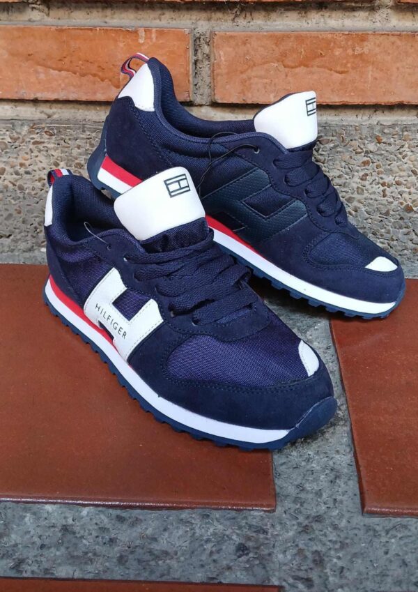 Zapatos Tommy Azul con Blanco