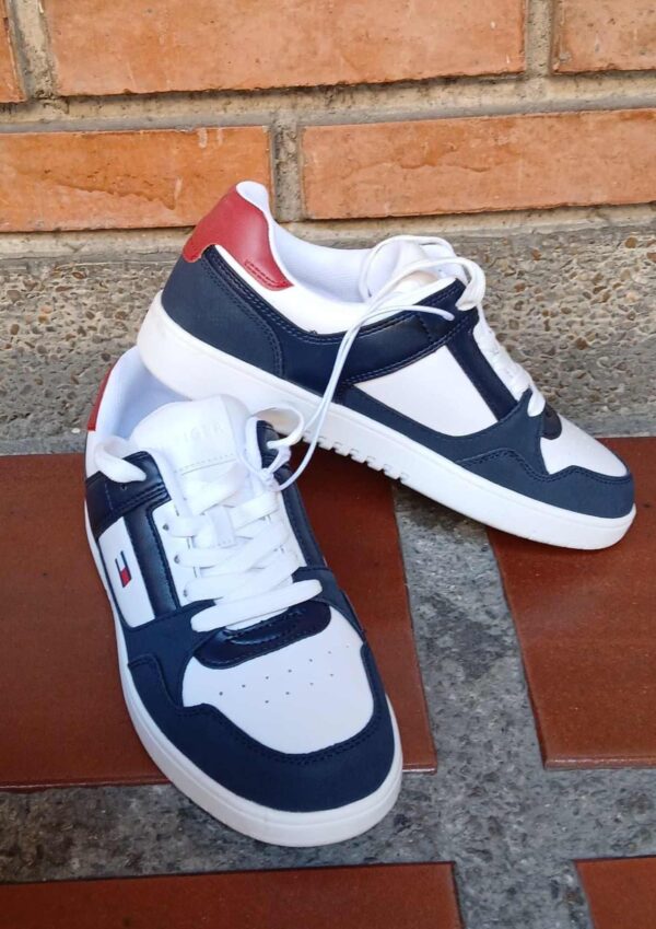 Zapatos Tommy Azul con Blanco