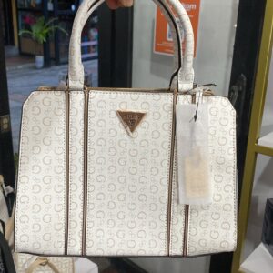 cartera guess blanca mediana