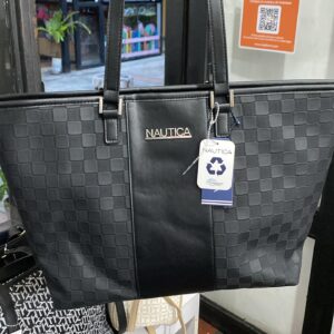 cartera nautica negra grande